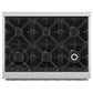 FORNO Massimo 36" 5.36 cu. ft. Freestanding Gas Range with 6 Sealed Burners, Air Fryer Kit, Wok Support & Griddle in Stainless Steel, FFSGS6239-36