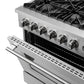 FORNO Marco 36" 5.36 cu.ft. Gas Range with 6 Burners and Built-In Temperature Gauge, FFSGS6277-36