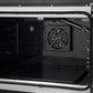 FORNO Galiano 30" 4.32 cu. ft. French Door Gas Range with 5 Sealed Burners in Black with Antique Brass Accents, FFSGS6444-30BLK