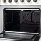FORNO Galiano 48" 6.58 cu. ft. French Door Gas Range with 8 Sealed Burners and Griddle in White with Antique Brass Accents, FFSGS6444-48WHT