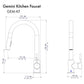 ZLINE Gemini Kitchen Faucet, GEM-KF-CH