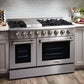 THOR Kitchen Package - 48" Dual Fuel Range, Range Hood, Refrigerator, Dishwasher, Microwave, Wine Cooler