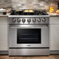 THOR Kitchen Package - 36" Gas Range, Range Hood, Microwave, AP-HRG3618U-5