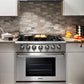 THOR Kitchen Package - 36" Gas Range, Range Hood, Microwave, AP-HRG3618U-5
