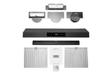 Hauslane | Chef Series 36" PS18 Under Cabinet Range Hood | Pro Performance | Contemporary Design, Touch Screen, Dishwasher Safe Baffle Filters, LED Lamps, 3-Way Venting Black Matte kit