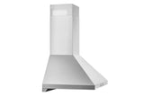 Hauslane | Chef Series Range Hood 30" WM-538 Wall Mount Range Hood | European Style Stainless Steel Stove Ventilation | 3 Speed, Touch Control, LED Lamps, Baffle Filters | Vented or Ductless profile