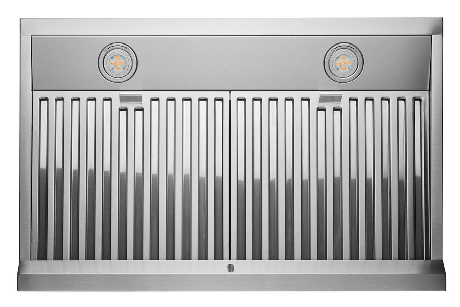 Hauslane | Chef Series Range Hood 30" WM-538 Wall Mount Range Hood | European Style Stainless Steel Stove Ventilation | 3 Speed, Touch Control, LED Lamps, Baffle Filters | Vented or Ductless lights and vents