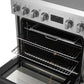 FORNO Torino 30" 4.32 cu. ft. Induction Range with True Convection, Air Fry and Sous Vide in Stainless Steel 240V, FFSIN0936-30