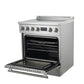 FORNO Torino 30" 4.32 cu. ft. Induction Range with True Convection, Air Fry and Sous Vide in Stainless Steel 240V, FFSIN0936-30