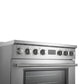 FORNO Torino 36" 5.36 cu. ft. Induction Range with True Convection, Air Fry and Sous Vide in Stainless Steel 240V, FFSIN0936-36