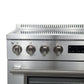 FORNO Torino 36" 5.36 cu. ft. Induction Range with True Convection, Air Fry and Sous Vide in Stainless Steel 240V, FFSIN0936-36