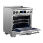 FORNO Maximus 30" 4.32 cu.ft. Induction Range with Air Fryer, Air Sous Vide, True Convection, and Digital Display, FFSIN0968-30