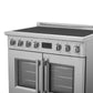 FORNO Torino 36" 5.36 cu. ft. French Door Induction Range with True Convection, Air Fry and Sous Vide in Stainless Steel 240V, FFSIN0950-36