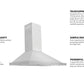 ZLINE Kitchen and Bath 36 in. Dual Fuel Range with Satin Stainless Steel Door & 36 in. Range Hood Appliance Package, 2KP-RASNRH36