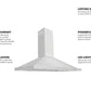 ZLINE 48 in. Dual Fuel Range with Satin Stainless Steel Door & 48 in. Range Hood, 2KP-RASNRH48