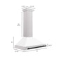 ZLINE Autograph 36" Convertible Satin Stainless Steel Wall Mount Range Hood with White Matte Shell and Matte Black Handle, KB4SNZ-WM36-MB