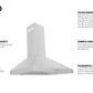 ZLINE 30 in. Convertible Vent Wall Mount Range Hood in Stainless Steel, KL3-30
