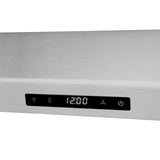 Cosmo 30" Under Cabinet Range Hood with Digital Touch Controls in Stainless Steel