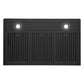 Cosmo Haven 36" Ducted Under Cabinet Range Hood, Touch Controls, LED Lights in Matte Black, COS-KS6U36-BK
