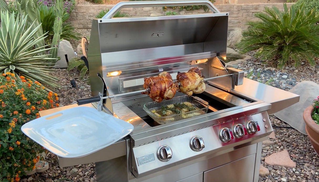 KoKoMo 4 or 5 Burner Grill Rotisserie Kit