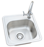 KoKoMo Built-in Outdoor Stainless Steel Kitchen Sink