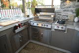 KoKoMo Outdoor Kitchen Stainless Steel Two Drawer - One Door Combo