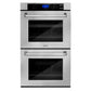 ZLINE Appliance Package - 30" Professional Double Wall Oven, 36" Rangetop, Range Hood In Stainless Steel, 3KP-RTRH36-AWD