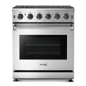 THOR Kitchen Package 30" Gas Range, 30" Range Hood, AP-LRG3001U