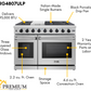 THOR Kitchen Package - 48" Propane Gas Range, Range Hood, Dishwasher, Refrigerator with Water and Ice Dispenser, AP-LRG4807ULP-10