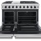 THOR Kitchen 48 in. 6.8 cu. ft. Double Oven Natural Gas Range in Stainless Steel, LRG4807U