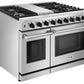 THOR Kitchen 48 in. 6.8 cu. ft. Double Oven Propane Gas Range in Stainless Steel, LRG4807ULP