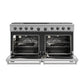 THOR Kitchen 60" 9.6 cu. ft. Professional Natural Gas Range with 8 Burners, LRG60E
