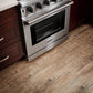 THOR Kitchen 36 in. 6.0 Cu. Ft Professional Natural Gas Range in Stainless Steel, LRG3601U