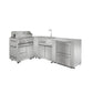 THOR Kitchen Outdoor Kitchen Corner Cabinet Module in Stainless Steel, MK06SS304