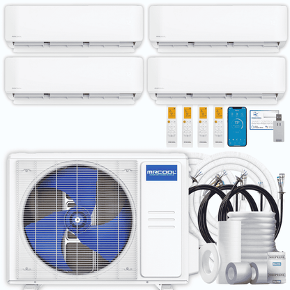 MRCOOL DIY 5th Gen 4-Zone 36,000 BTU Ductless Mini Split Air Conditioner & Heat Pump with Pre-Charged Line Sets (6K+6K+12K+12K), DIYM436HP