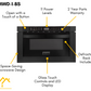 ZLINE Appliance Package - 30 in. Dual Fuel Range, Range Hood & Microwave in Black Stainless Steel, 3KP-RABRBRH30-MW