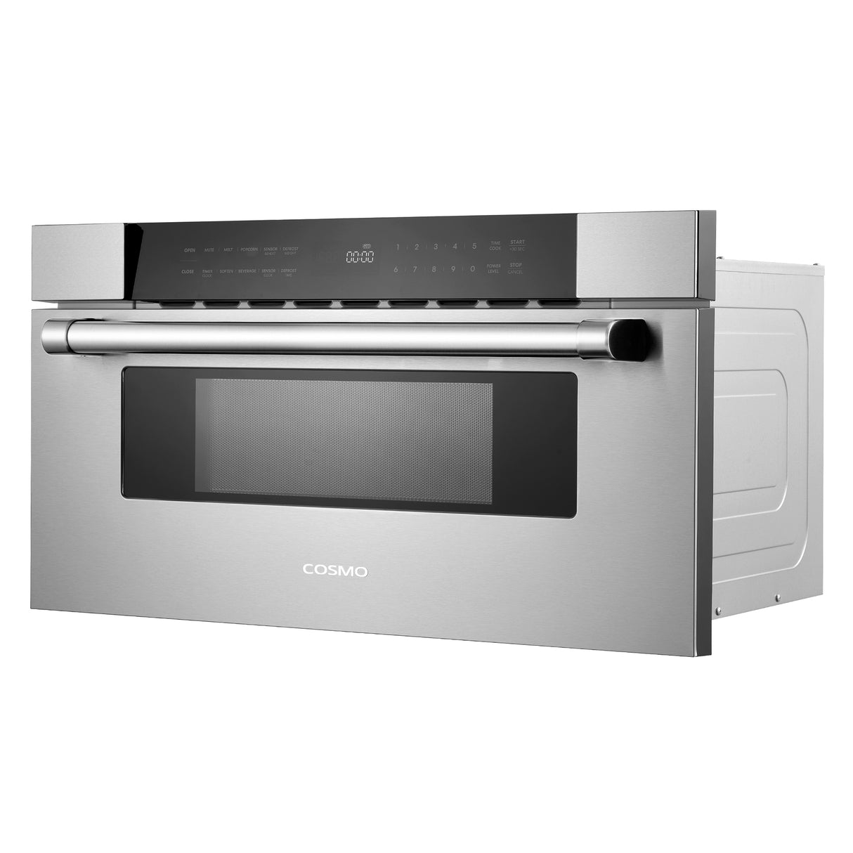 Cosmo 30" Built-in Microwave Drawer with Automatic Presets, Touch Controls, Defrosting Rack and 1.2 cu. ft. Capacity in Stainless Steel