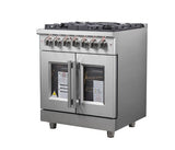 Forno Massimo 30" Freestanding French Door Dual Fuel Range