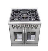 Forno Massimo 30" Freestanding French Door Dual Fuel Range