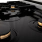 ZLINE Autograph 48" 6.0 cu. ft. Legacy Dual Fuel Range with 7 Burner Gas Cooktop and 2 Electric Ovens in Satin Stainless Steel with White Matte Doors and Matte Black Accents, RASZ-WM-48-MB
