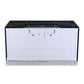 FORNO Scalo 30" 1.6 cu. ft. 300 CFM Over The Range Microwave in Black with Antique Brass Accents, FOTR3007-30BLK