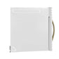 FORNO Scalo 30" 1.6 cu. ft. 300 CFM Over The Range Microwave in White with Antique Brass Accents, FOTR3007-30WHT