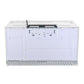 FORNO Scalo 30" 1.6 cu. ft. 300 CFM Over The Range Microwave in White with Antique Brass Accents, FOTR3007-30WHT