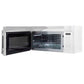 FORNO Fornace 30" 1.5 cu. ft. 300 CFM Over The Range Microwave in White with Stainless Steel Accents, FOTR3038-30WHT