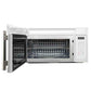 FORNO Fornace 30" 1.5 cu. ft. 300 CFM Over The Range Microwave in White with Stainless Steel Accents, FOTR3038-30WHT