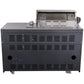FORNO Rimini Outdoor Kitchen - 30" BBQ 62,600 BTU, 3 Burners with Sear & Rotisserie, 2.4 cu.ft. Beverage Center, Stainless Steel Sink, Black Cabinets & Gray Sintered Stone Countertops