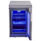 FORNO Rimini Outdoor Kitchen - 30" BBQ 62,600 BTU, 3 Burners with Sear & Rotisserie, 2.4 cu.ft. Beverage Center, Stainless Steel Sink, Black Cabinets & Gray Sintered Stone Countertops