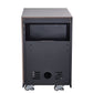 FORNO Rimini Outdoor Kitchen - 30" BBQ 62,600 BTU, 3 Burners with Sear & Rotisserie, 2.4 cu.ft. Beverage Center, Stainless Steel Sink, Black Cabinets & Gray Sintered Stone Countertops