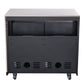 Forno Rimini Outdoor Kitchen - 30" BBQ, 62,600 BTU, 3 Burners with Sear & Rotisserie, 4.8 cu.ft. Beverage Center, Stainless Steel Double Sink, Black Cabinets & White Sintered Stone Countertops