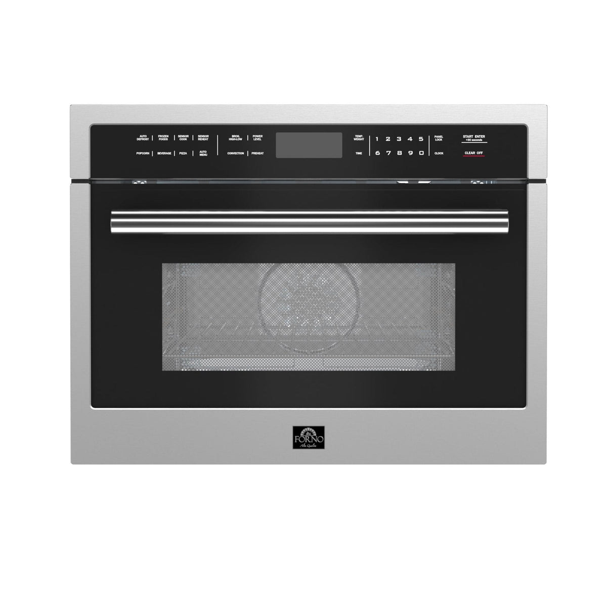 FORNO Oliena 24" 1.6 cu.ft  Built-In Microwave Oven in Stainless Steel, FMWDR3093-24